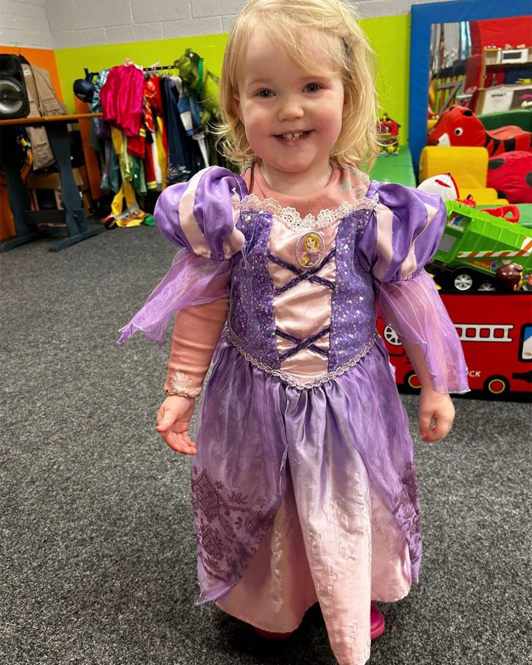 Girl in princess dress